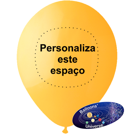 26cm Dark Yellow Balloon Custom Print 1 color on 1 side