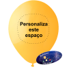 Globo 26cm Amarillo Tostado Personalizado a 1 cor em 1 Lado