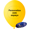 26cm Yellow Balloon Custom Print 1 color on 1 side