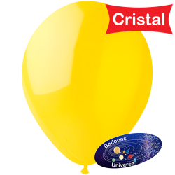 26cm Cristal Yellow Balloon
