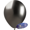 Balão 15cm Cinzento Cromado