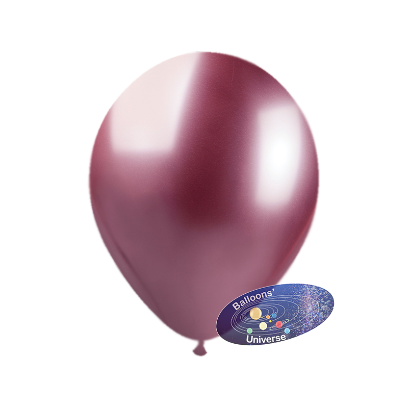 Balão 15cm Rosa Cromado