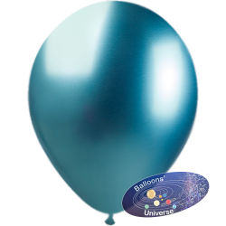 15cm Chrome Blue Balloon