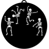 Peso para Globos de Helio Esqueleto 17g – Especial Halloween y Fiestas Temáticas