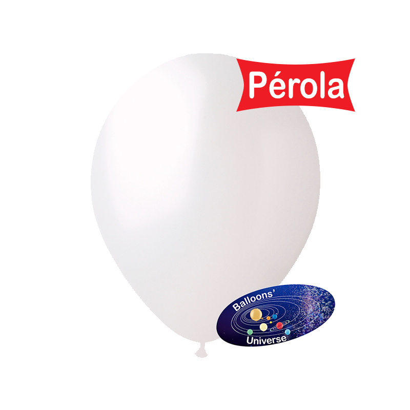 13cm Pearl White Balloon