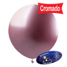 Balão 41cm Rosa Cromado