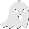 Peso para Balões a Hélio Fantasma 17g – Especial Halloween e Festas Temáticas