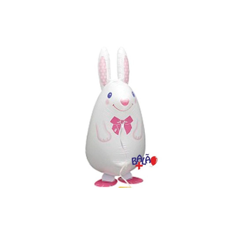 Walking balloon Coelho branco