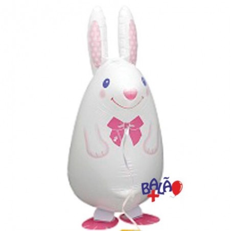 Walking balloon Coelho branco