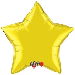 Balão Estrela de 90cm Amarela