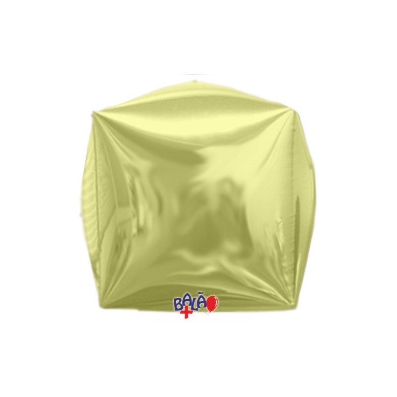 Globo Cubo Amarillo 16''